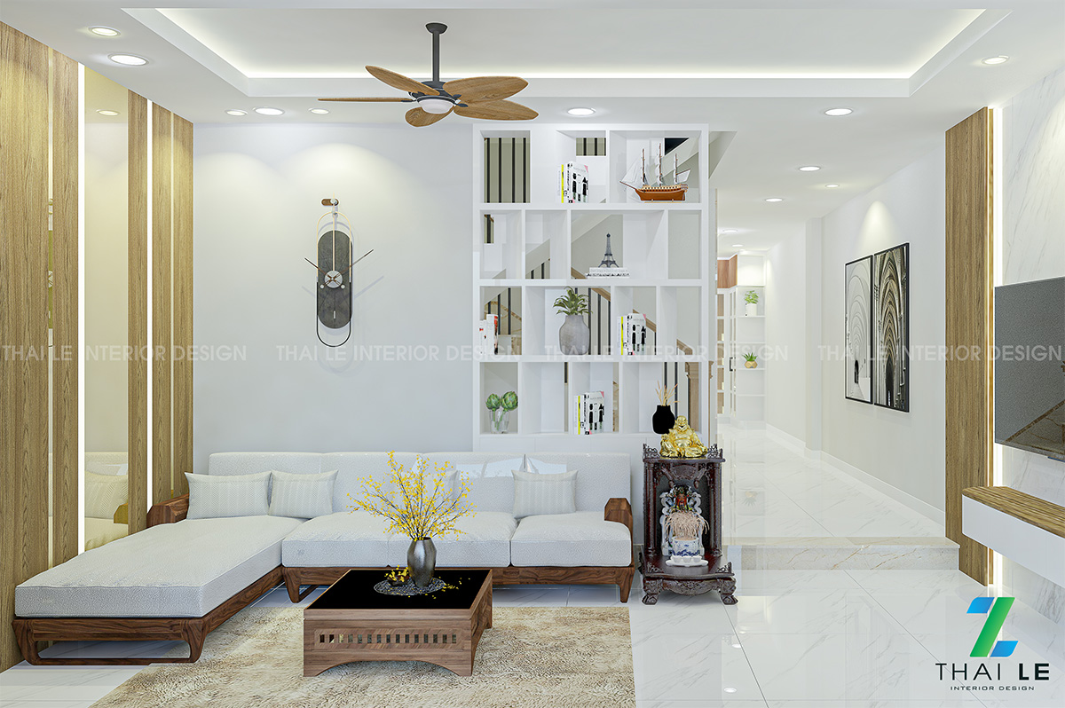 Thiết kế nội thất nhà phố Đường B2 Bình Điền Q8 - 400m2